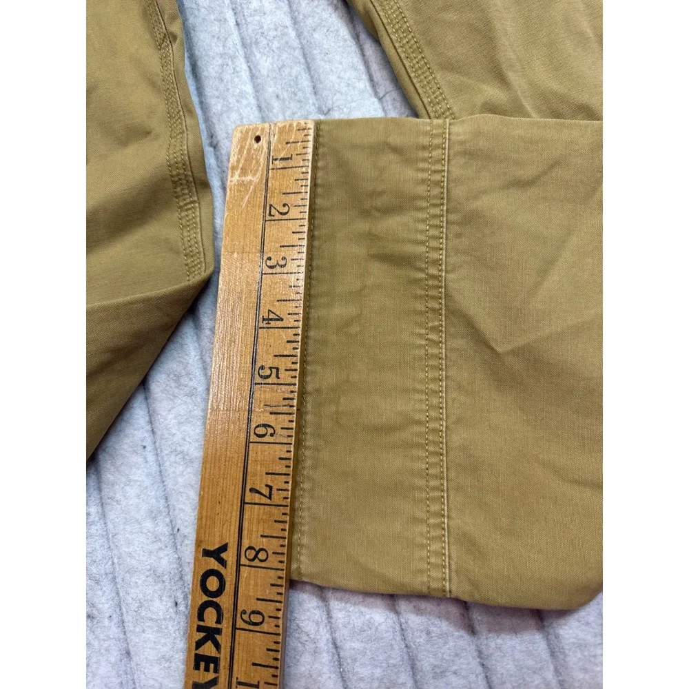 The North Face Mens Tan Canvas Work Pants Straight Leg Cotton A8ZS 29x29
